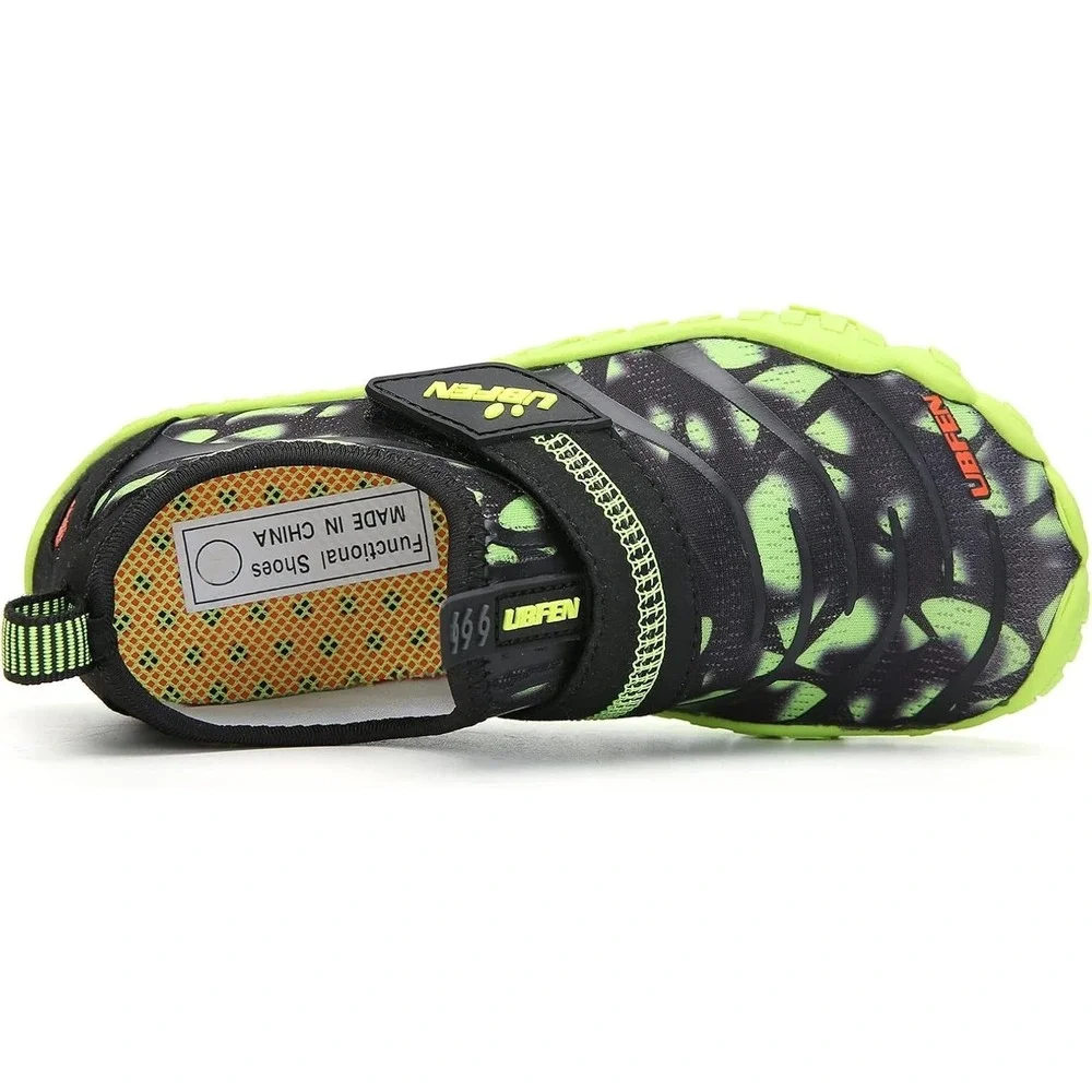 UBFEN Unisex Kids Boys Girls Beach Sport Quick Dry Water Shoes - Green - 37